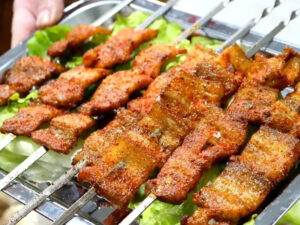烤五花肉-4串